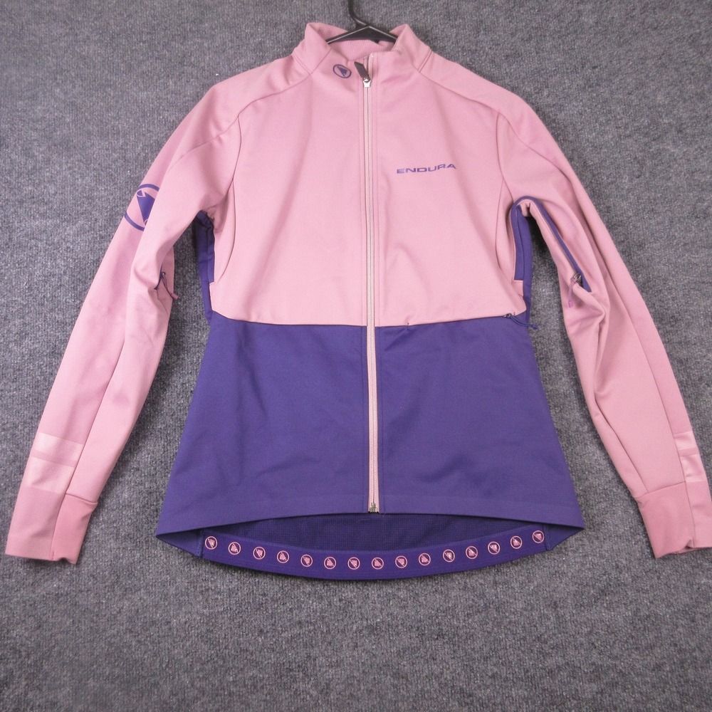 Endura Jacket Womens Small Purple Pink Windchill II Softshell Full Zip Cycling